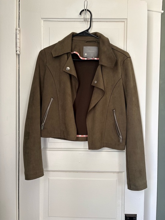 Anthropologie Jackets & Blazers - Anthropologie Suede Moto Jacket